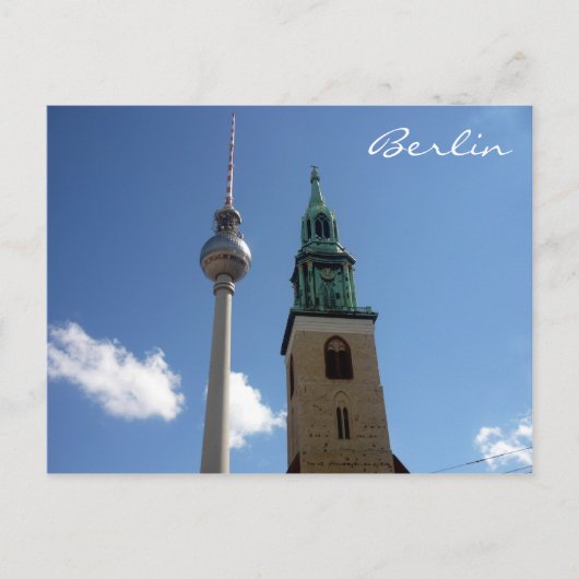 Carte Postale tour de la Fernsehturm (Devant)