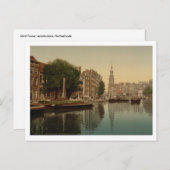 Carte Postale Tour de la Monnaie, Amsterdam, Pays-Bas (Devant / Derrière)