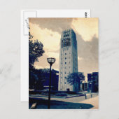 Carte Postale Tour de l'Horloge d'Ann Arbor (Devant / Derrière)