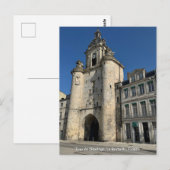 Carte Postale Tour de l'Horloge, La Rochelle, France (Devant / Derrière)