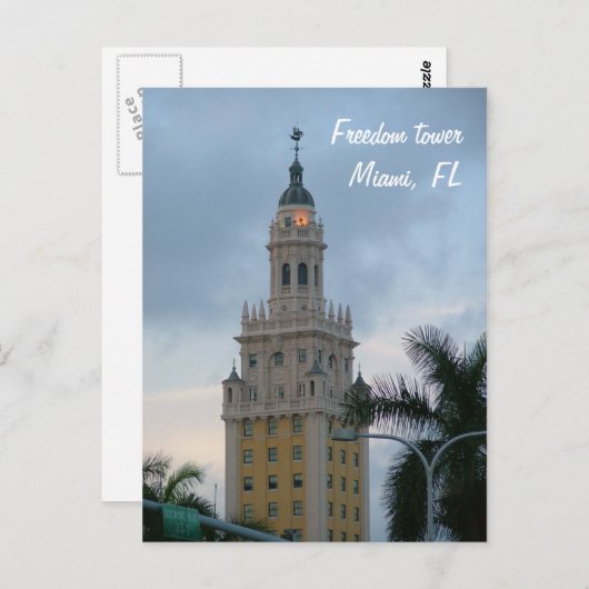 Carte Postale Tour de liberté (Devant / Derrière)