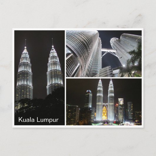 Carte Postale tour de petronas triple (Devant)