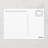 Carte Postale tour de rat - personnalisable (Dos)