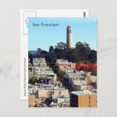 Carte Postale tour de san francisco (Devant / Derrière)