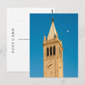 Carte Postale Tour de Sather de l'Université de Californie, Berk (Devant / Derrière)