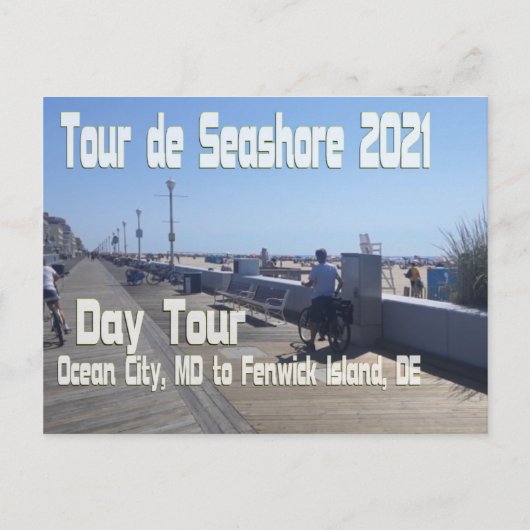 Carte Postale Tour de Seashore 2021 - Visite d'une journée Ocean (Devant)