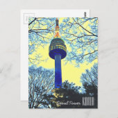 Carte Postale Tour de Séoul Corée (Devant / Derrière)