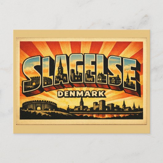 Carte Postale Tour de Slagelse Danemark (Devant)
