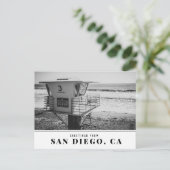 Carte Postale Tour de surveillance à Torrey Pines Beach San Dieg (Debout devant)