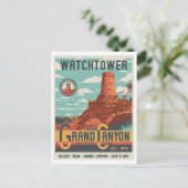 Carte postale Tour de surveillance du parc nationa (Debout devant)