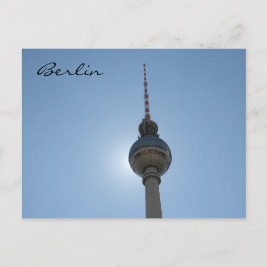 Carte Postale tour de télévision (Devant)