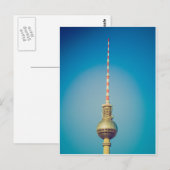 Carte Postale Tour de télévision Berlin (Devant / Derrière)