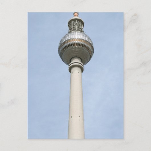 Carte Postale Tour de télévision de Berlin (Devant)