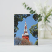 Carte Postale Tour de Tokyo, Japon (Debout devant)