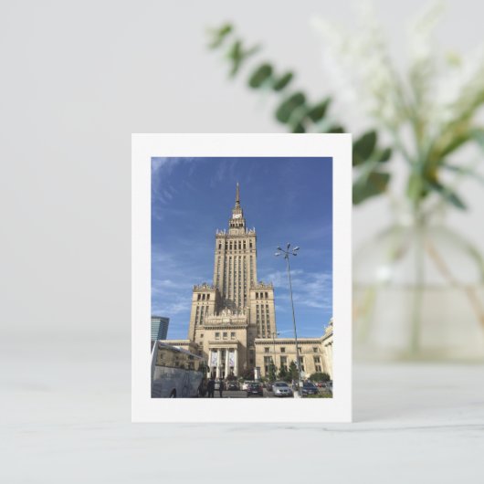 CARTE POSTALE TOUR DE VARSOVIE (Debout devant)