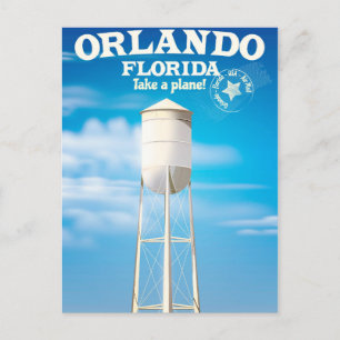 Carte Postale Tour d'eau d'Orlando, Floride, impression de voyag