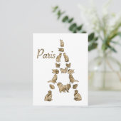 Carte Postale Tour des Chats de Paris (Debout devant)