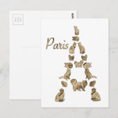 Carte Postale Tour des Chats de Paris (Devant / Derrière)