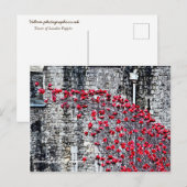 Carte Postale Tour des Papes de Londres (Devant / Derrière)