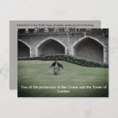 Carte Postale Tour des Ravens de Londres (Devant / Derrière)