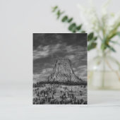 Carte Postale Tour Devils dans le Wyoming noir et blanc (Debout devant)