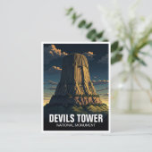 Carte Postale Tour Devils Monument National Voyage Wyoming (Debout devant)