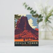 Carte Postale Tour Devils Tower, Wyoming (Debout devant)