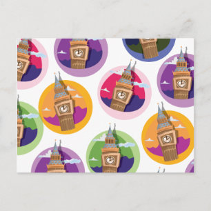 Carte Postale Tour d'horloge Big Ben Westminster