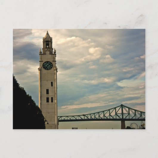 Carte Postale Tour d'horloge de Montréal (Devant)