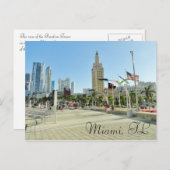 Carte Postale Tour du centre de Miami/liberté (Devant / Derrière)