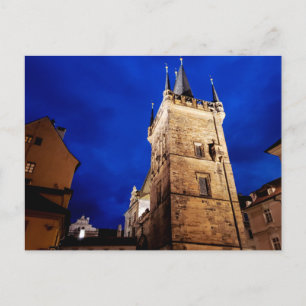 Carte Postale Tour du pont de la Petite Ville, Prague, Républiqu