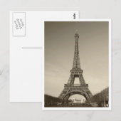 Carte postale Tour Eiffel (Devant / Derrière)