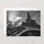 Carte postale Tour Eiffel (Devant / Derrière)