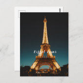 Carte Postale Tour Eiffel (Devant / Derrière)