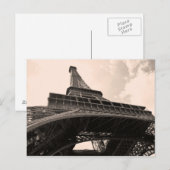 Carte Postale Tour Eiffel (Devant / Derrière)
