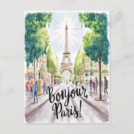 Carte Postale Tour Eiffel (Devant)