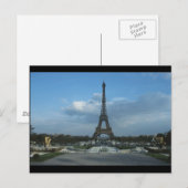 Carte Postale Tour Eiffel (Devant / Derrière)