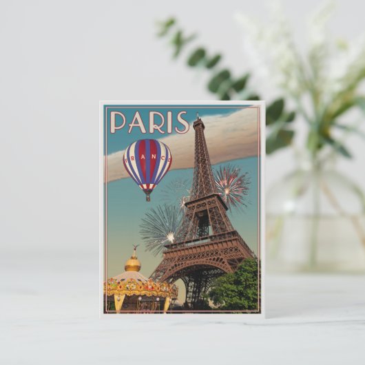 Carte Postale Tour Eiffel (Debout devant)