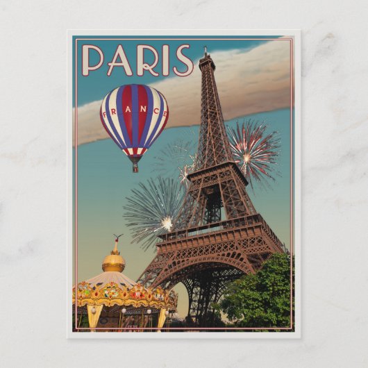 Carte Postale Tour Eiffel (Devant)
