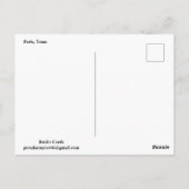 Carte Postale Tour Eiffel (Dos)