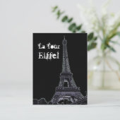 Carte postale Tour Eiffel (Debout devant)