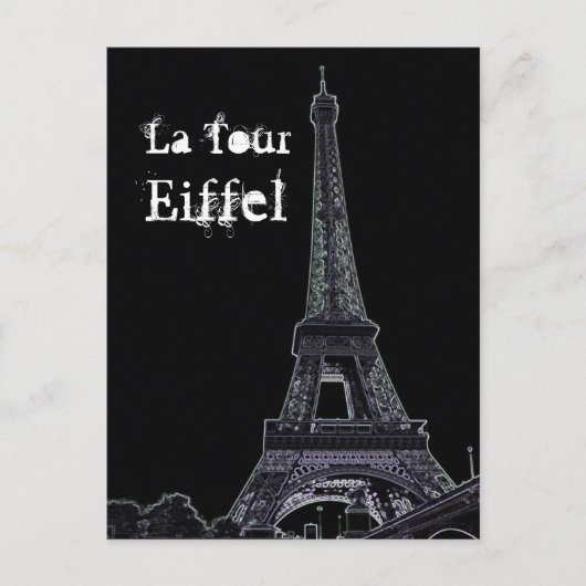 Carte postale Tour Eiffel (Devant)