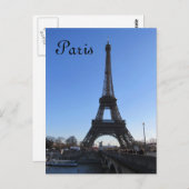 Carte Postale Tour Eiffel (Devant / Derrière)