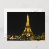 Carte Postale Tour Eiffel (Devant / Derrière)