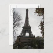 Carte postale Tour Eiffel (Devant / Derrière)
