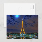 Carte Postale Tour Eiffel (Devant / Derrière)