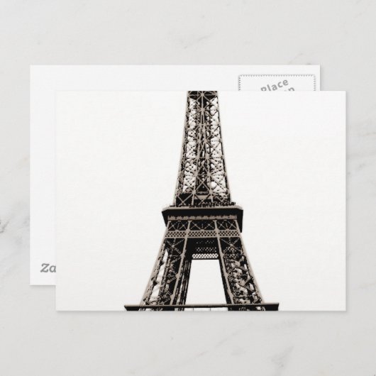 Carte Postale Tour Eiffel (Devant / Derrière)