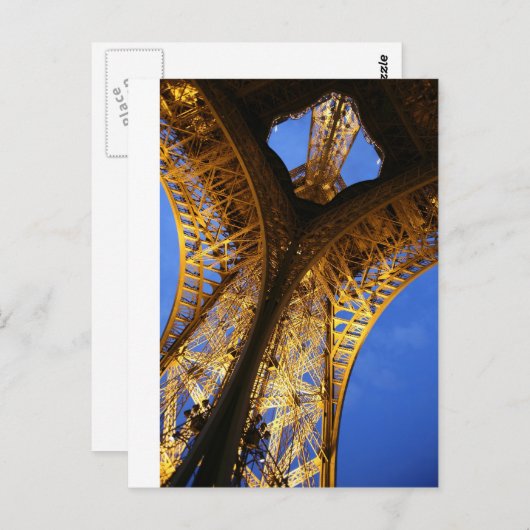 Carte postale Tour Eiffel (Devant / Derrière)