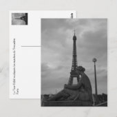 Carte Postale Tour Eiffel (Devant / Derrière)