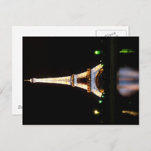 Carte Postale Tour Eiffel (Devant / Derrière)